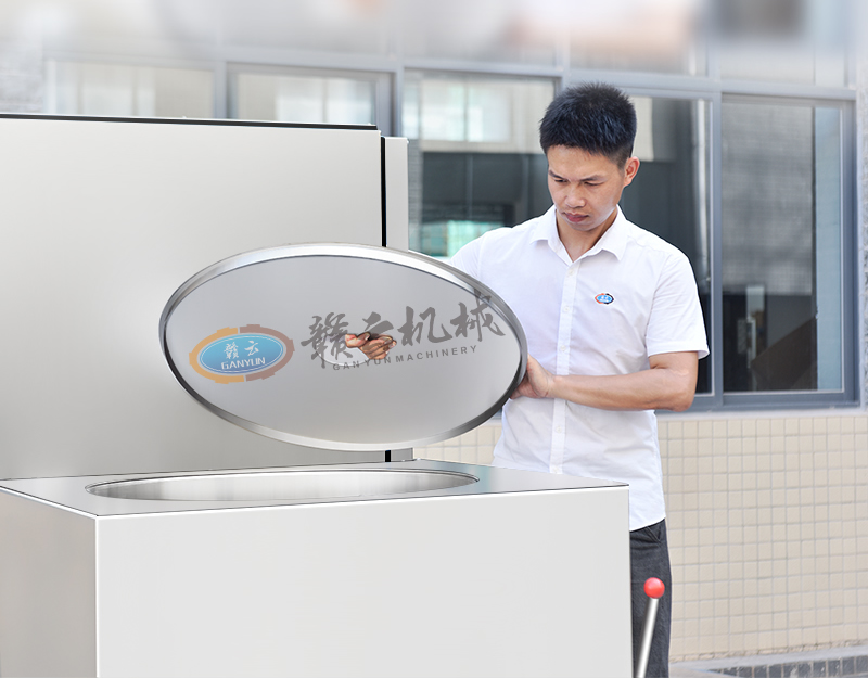 可开启打浆桶盖设计